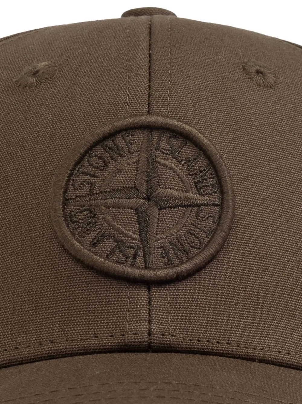 Stone Island Junior Honkbalpet met Compass-logopatch Bruin