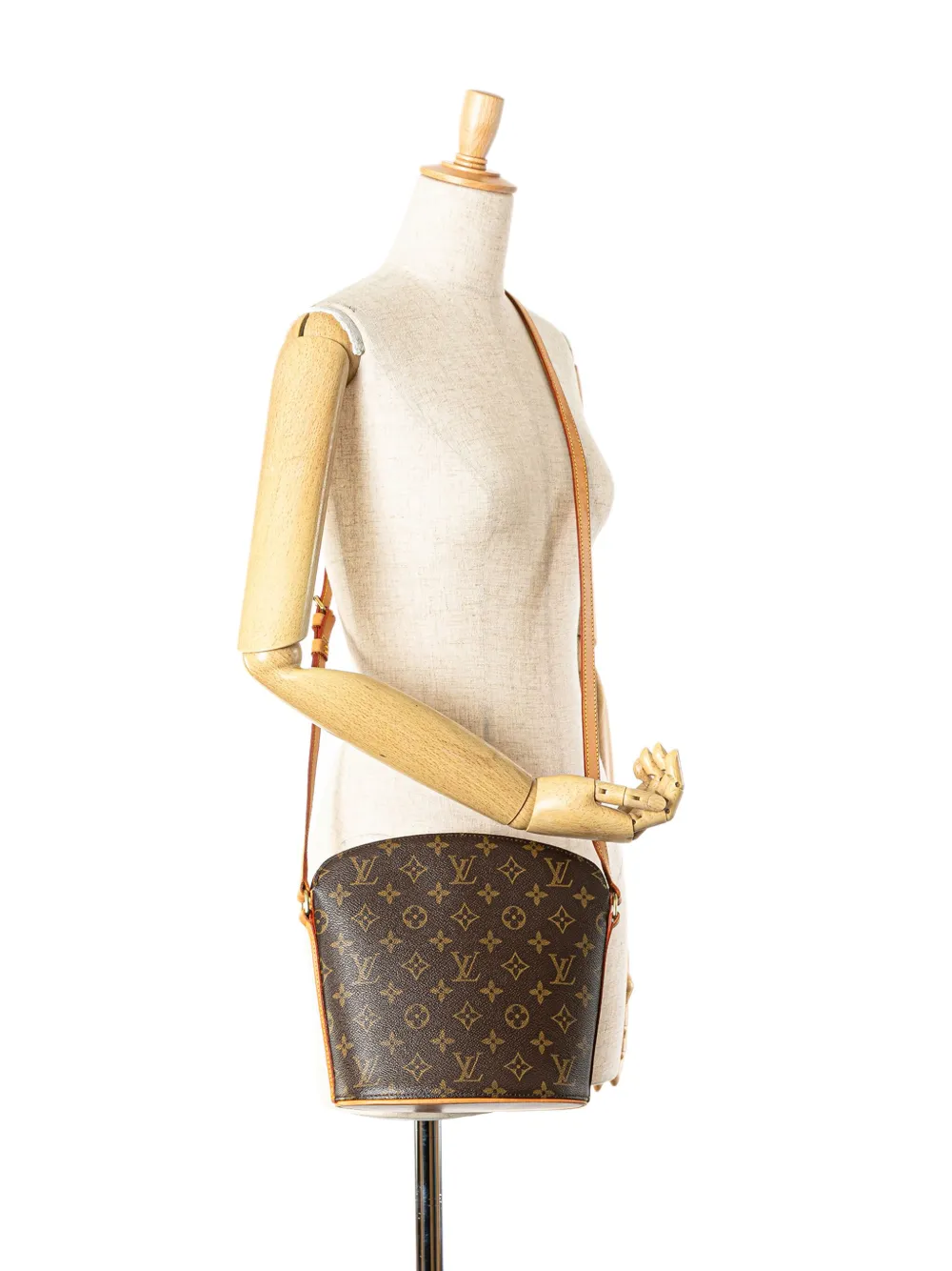 Louis Vuitton Pre-Owned 2002 Monogram Drouot crossbodytas - Bruin