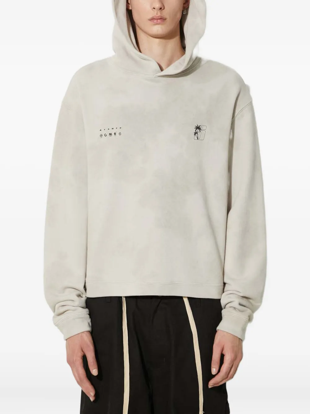 long-sleeves tie-dye hoodie