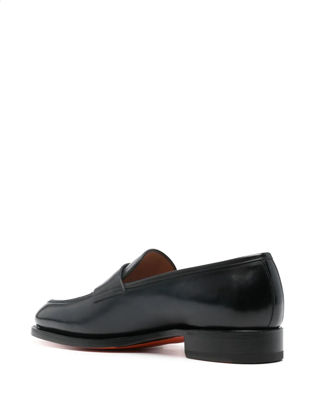 Santoni Leren loafers Blauw