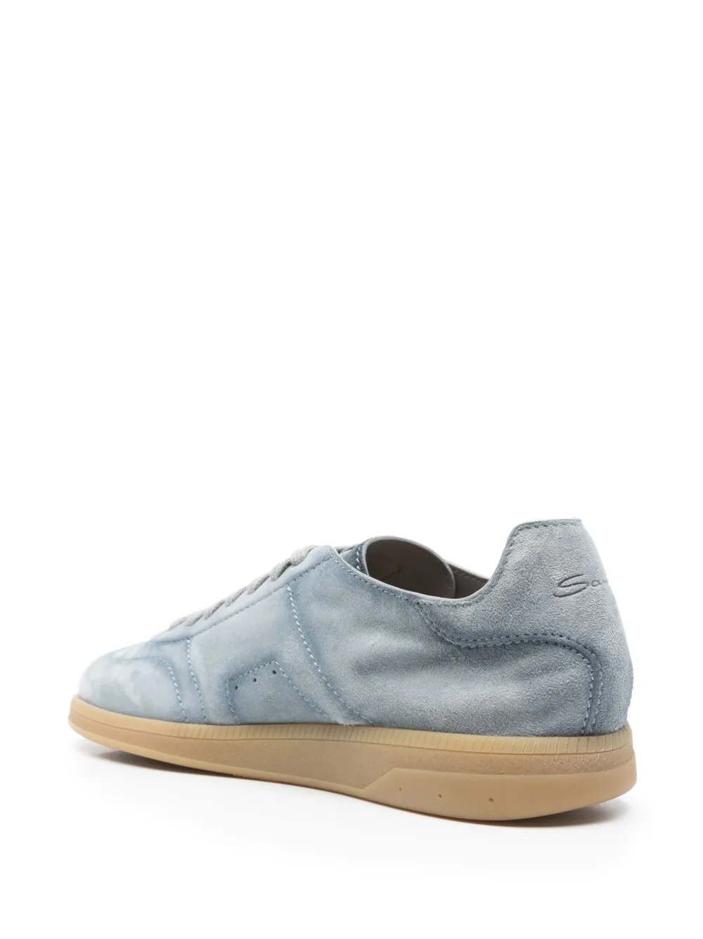 Santoni suede sneakers Blue