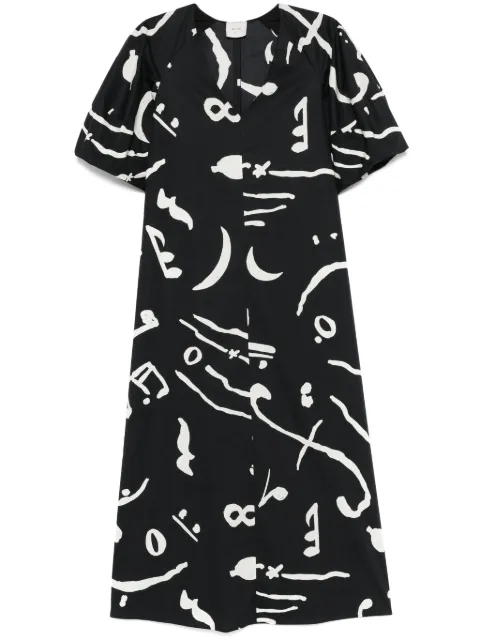 Alysi abstract-print maxi dress