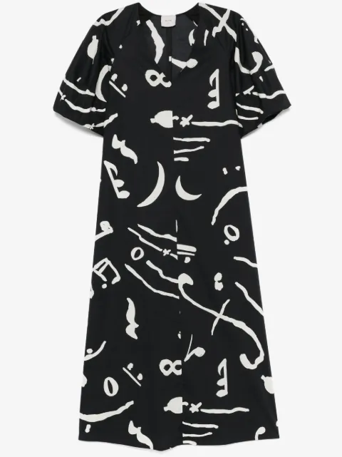 Alysi abstract-print maxi dress