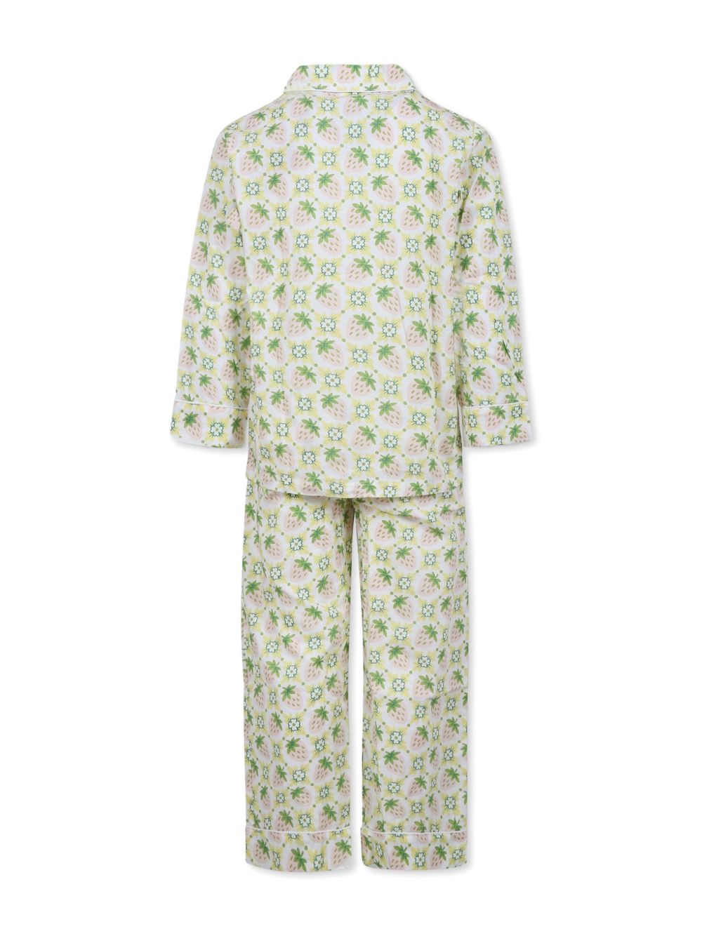 Molo Pyjama met aardbeiprint - Wit