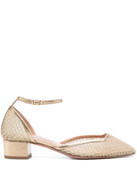 Aquazzura zapatillas Asha con tacón de 35mm