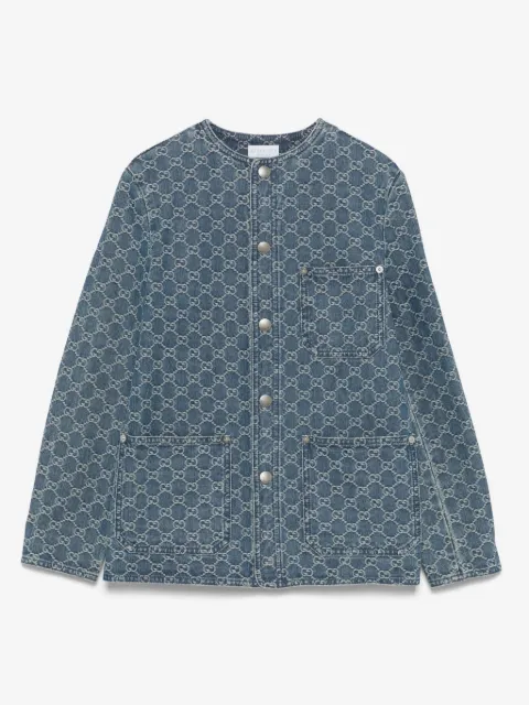 Gucci Kids jacquard denim jacket