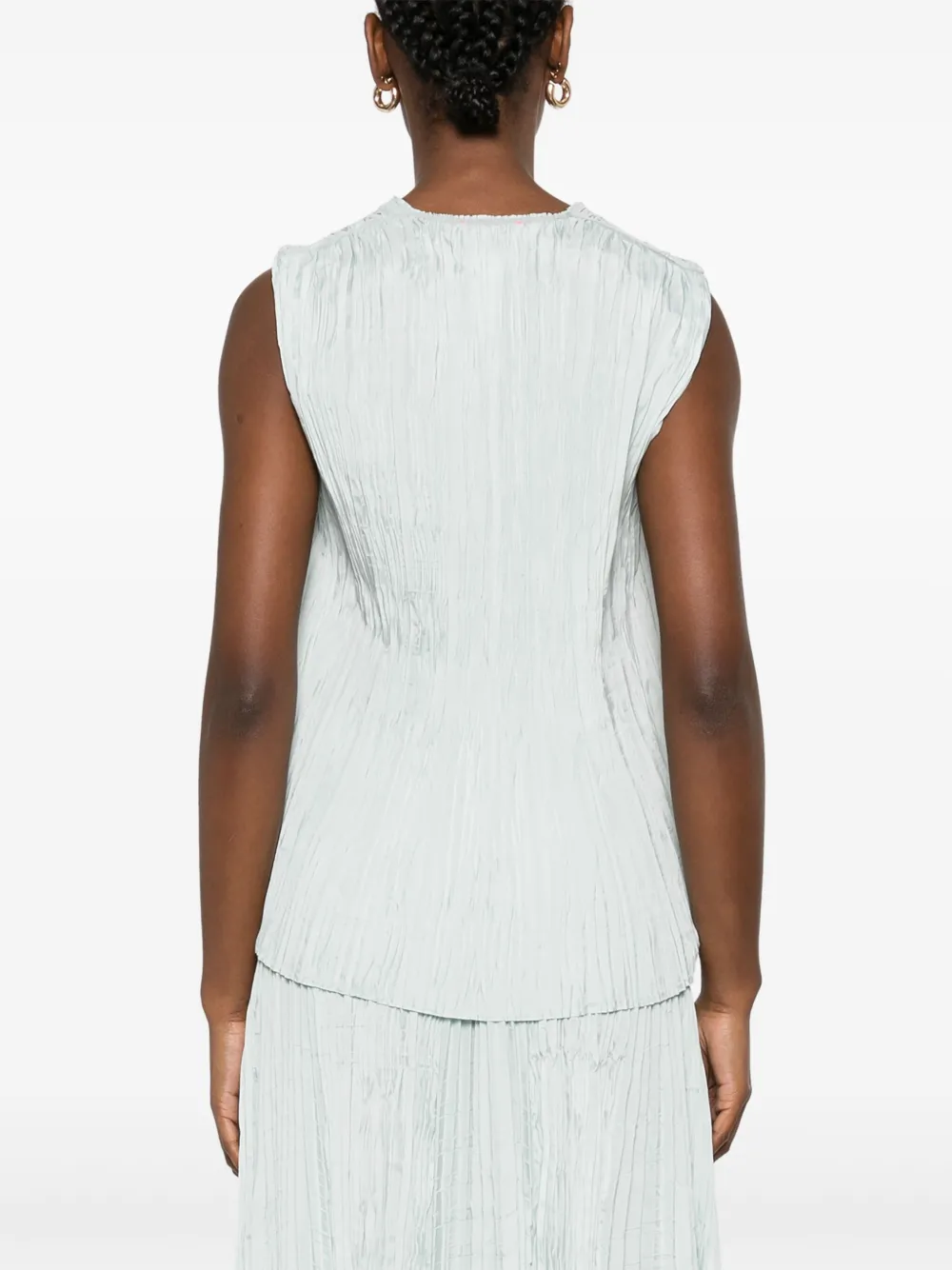 Forte Forte Women V-necked Tank Top In 蓝色