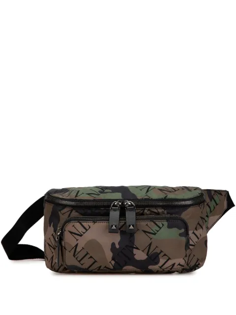 Valentino Garavani Pre-Owned 2010-2024 Nylon VLTN Camouflage belt bag