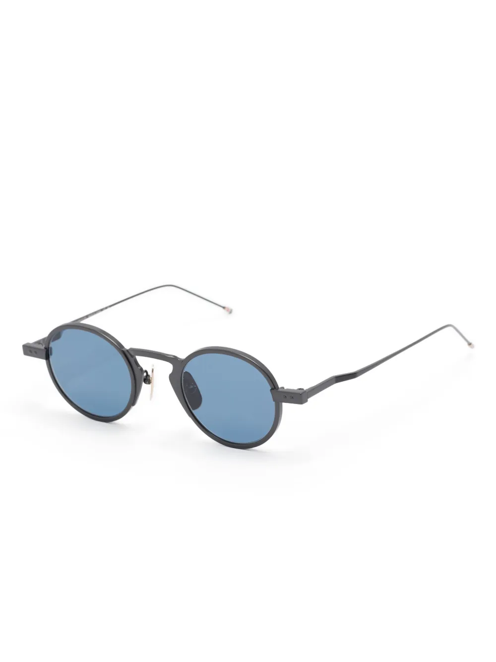 Thom Browne Eyewear Zonnebril met rond montuur - Grijs