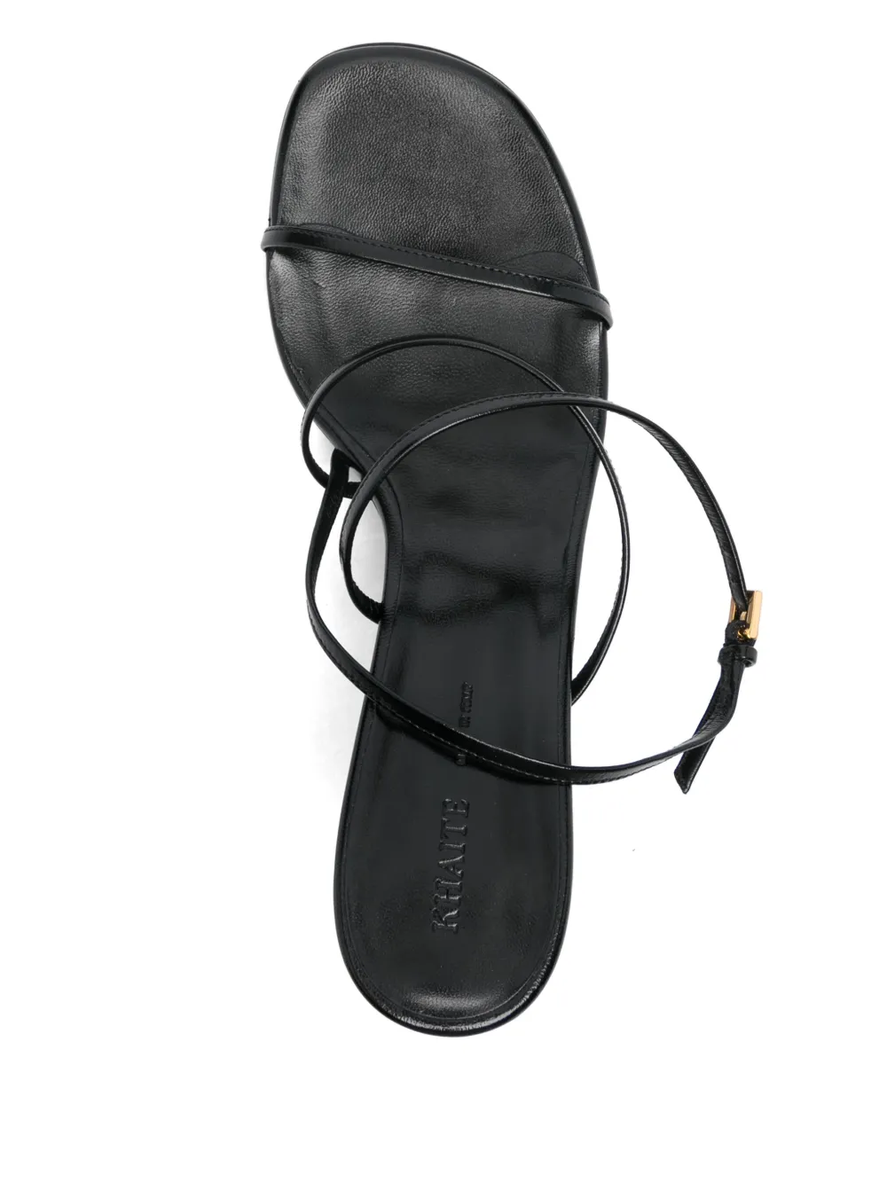 KHAITE 75mm Loop sandals Black