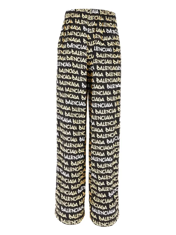 国内発送/送関込【BALENCIAG】ロゴプリントパンツ BALENCIAGA トラックパンツ ロゴプリント○関送無料○ パンツ