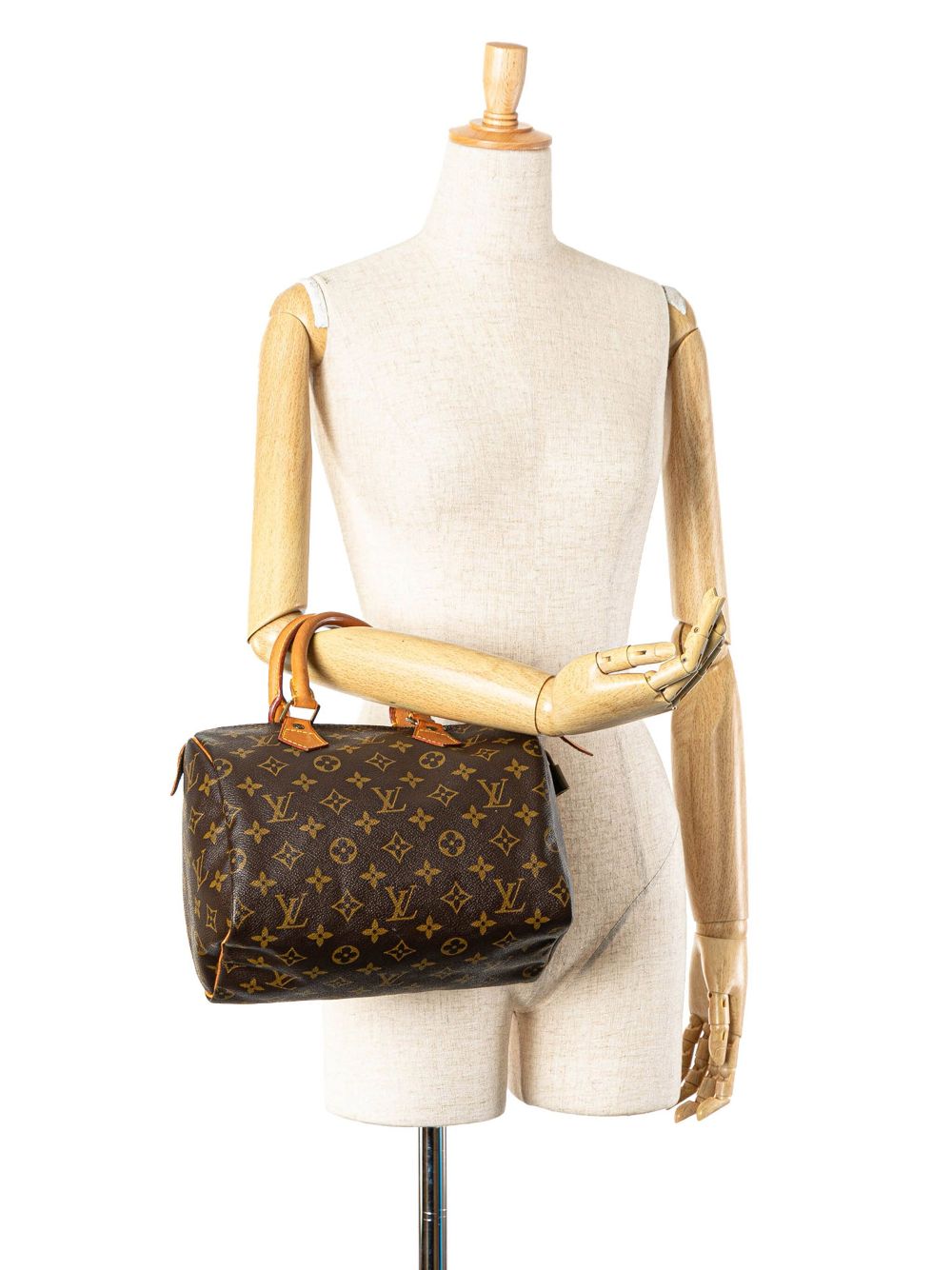 Louis Vuitton Pre-Owned 1995 Speedy 25 Boston tas met monogram - Bruin