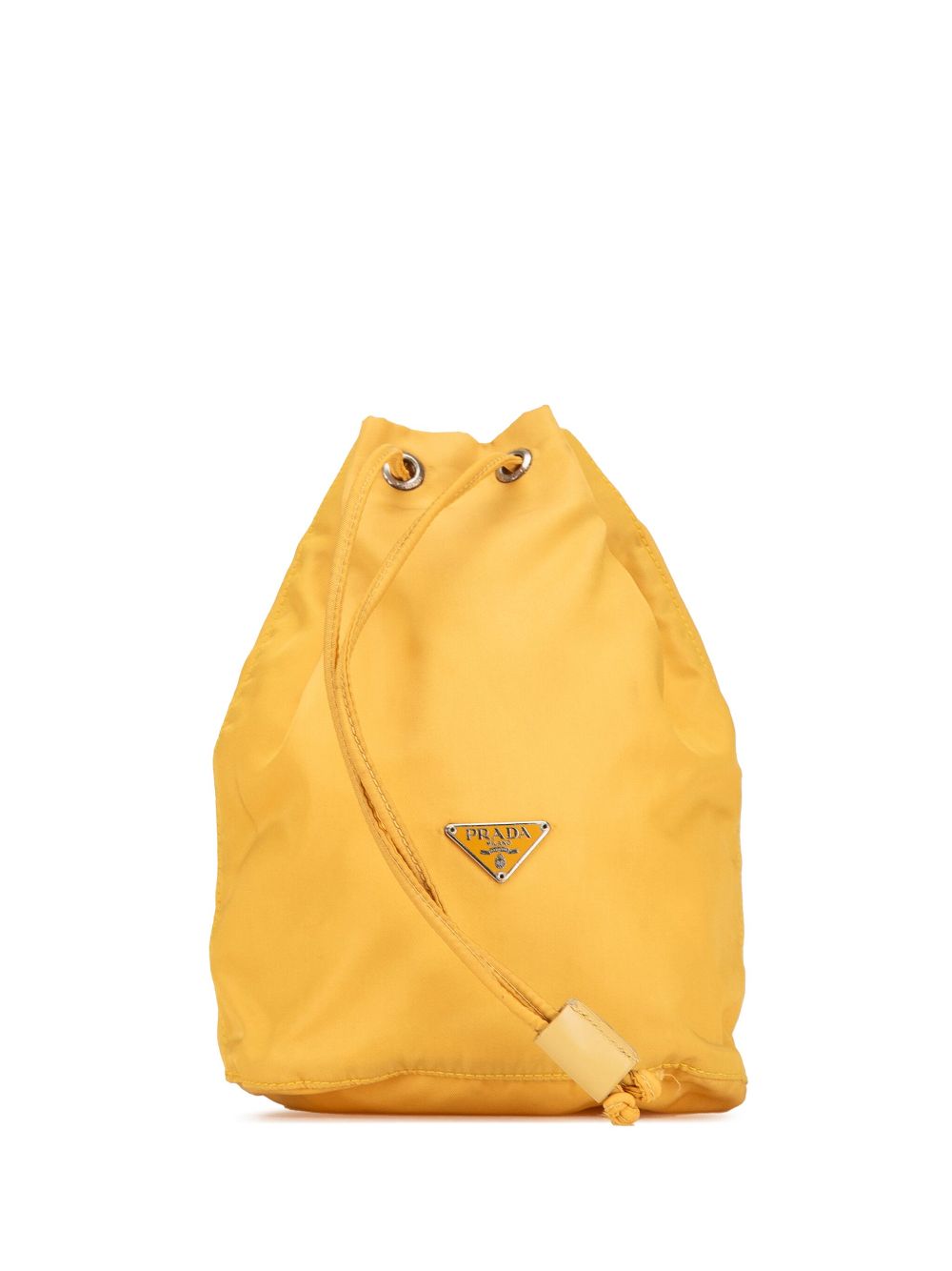 Prada Pre-Owned 2000-2013 Tessuto Drawstring pouch - Yellow