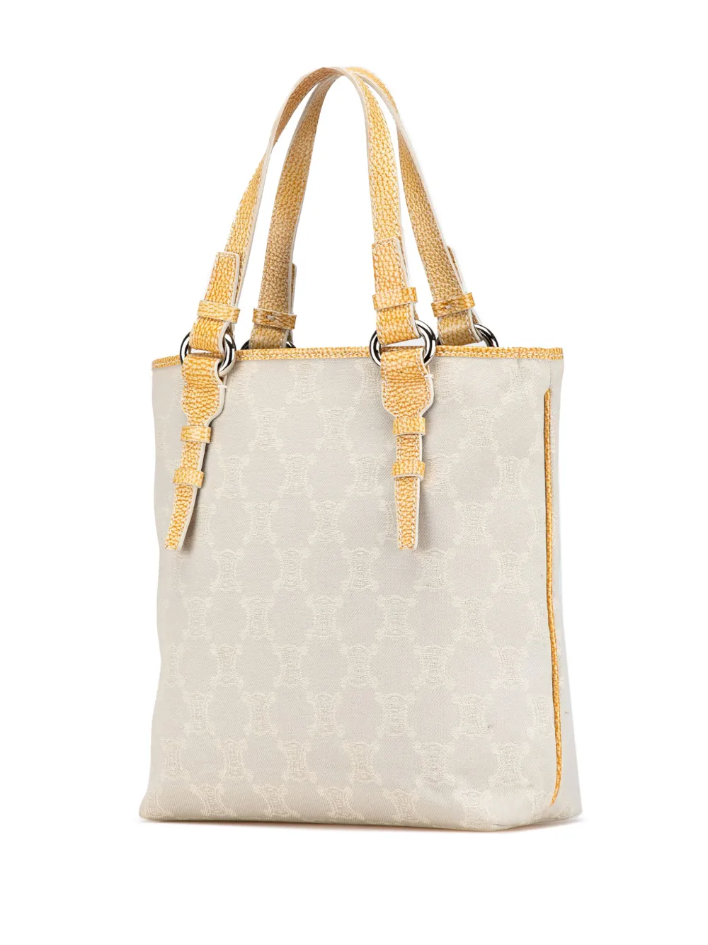Pre-owned Celine 2007 Macadam Canvas Tote Bag In Grey