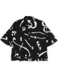 Alysi abstract-print shirt - Black