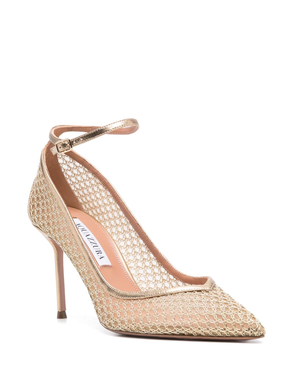 Aquazzura 90 mm Asha pumps - Geel