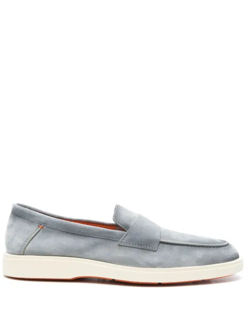 Santoni mocasines de gamuza