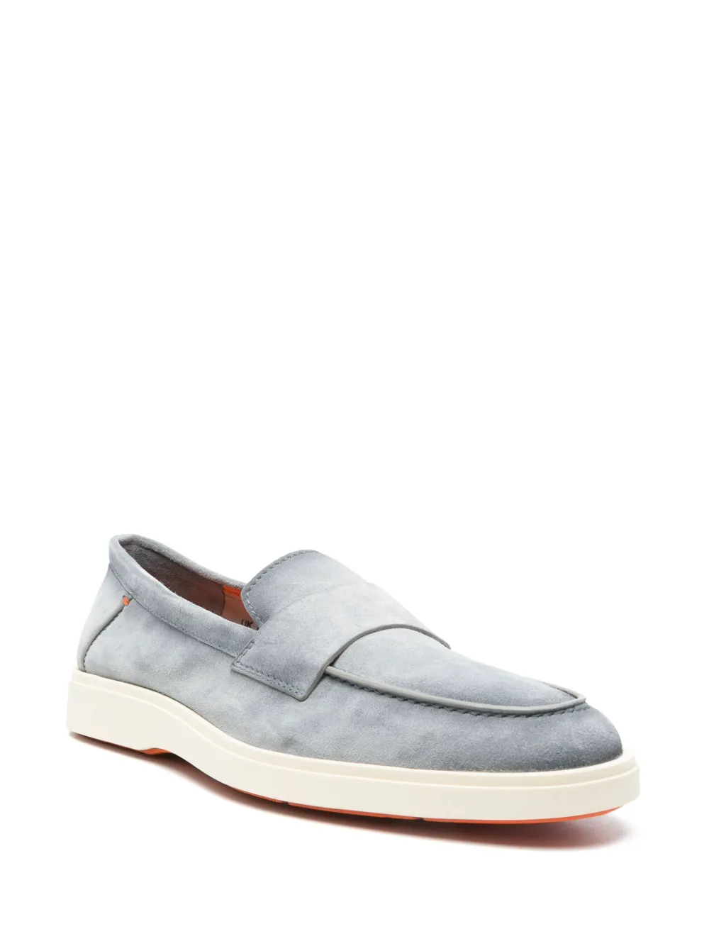 Santoni suede loafers Blue