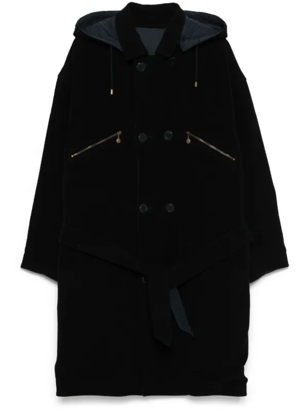 ヴェルサーチ コート Versace Pre-Owned 1980s リバーシブル コート | ブルー | FARFETCH JP