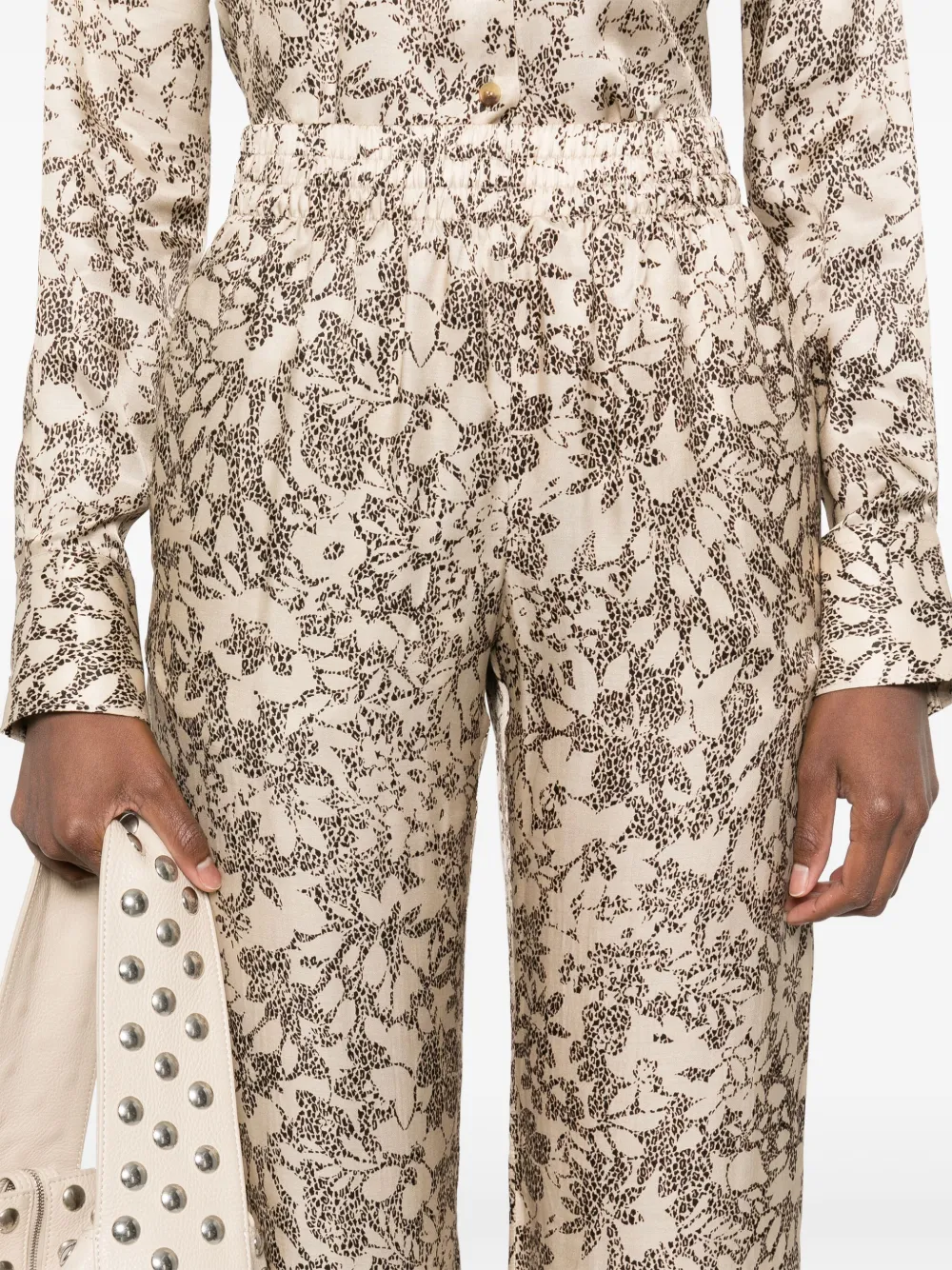 Shop Golden Goose Brittany Straight-leg Trousers In Neutrals
