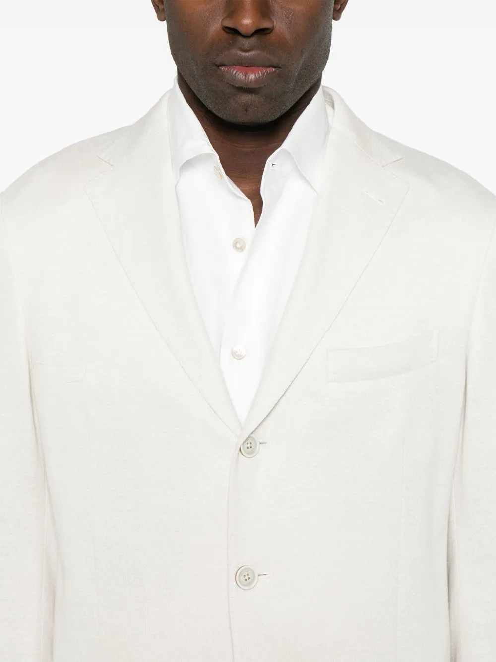 Eleventy Blazer met enkele rij knopen Beige