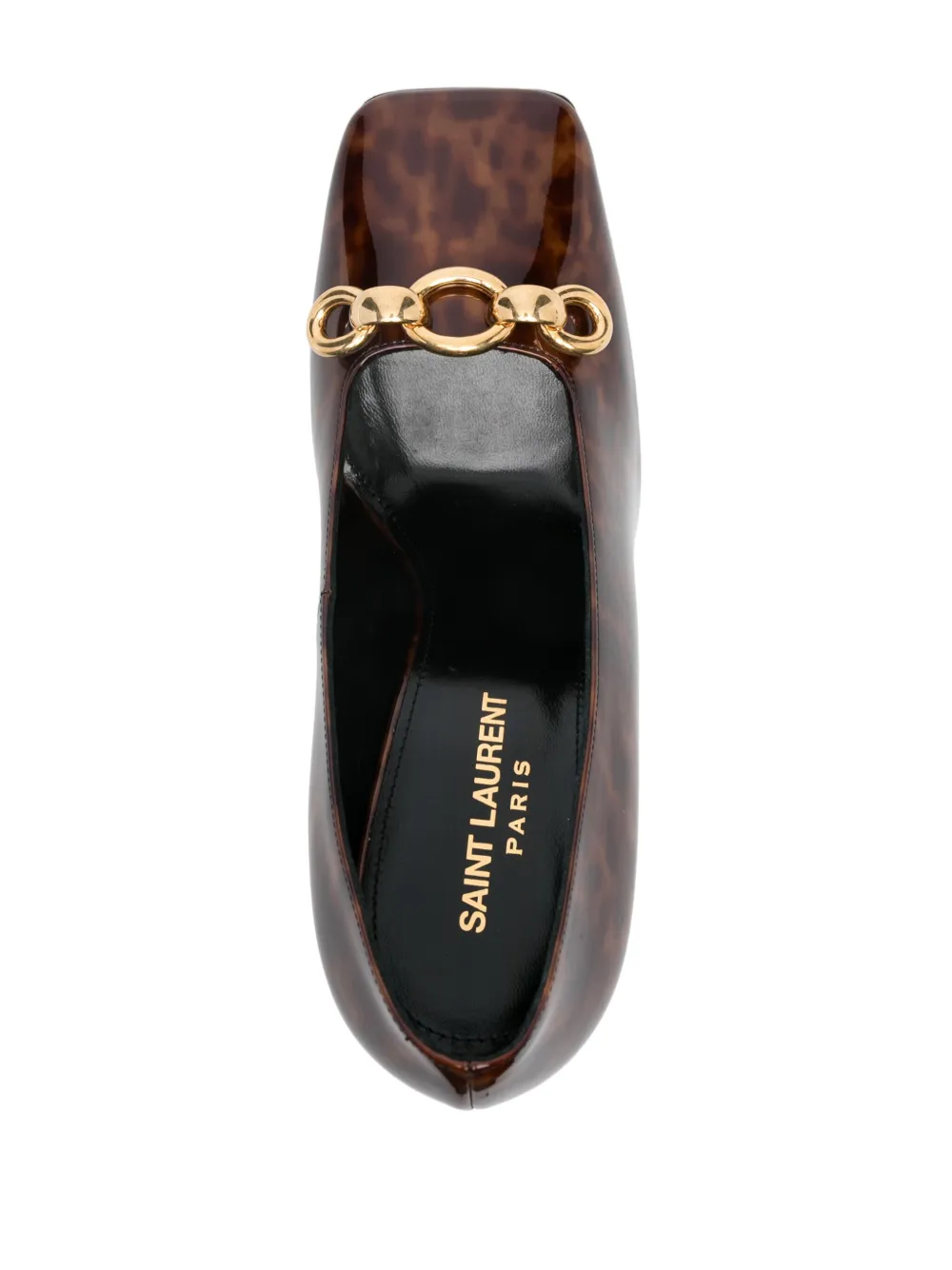 Pre-owned Saint Laurent 110mm Swing Pumps In Brown