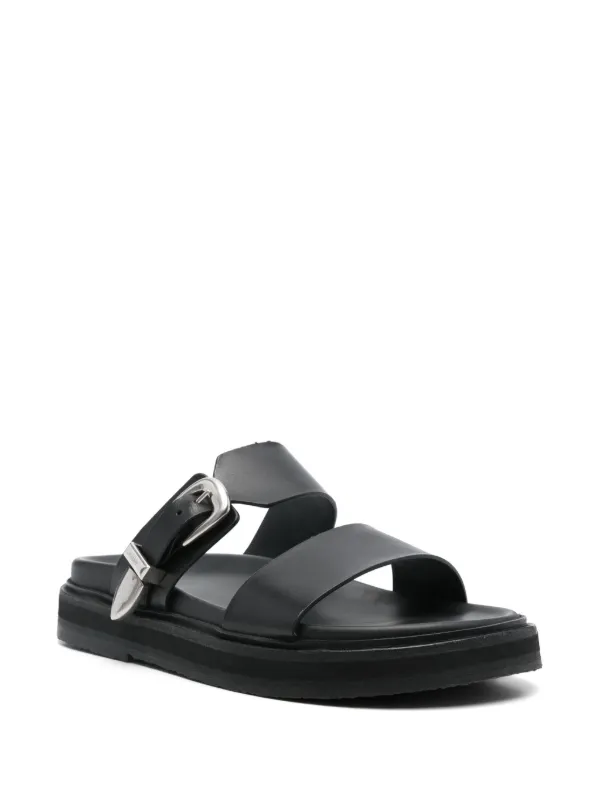 VIP【送料関税込】CELINE black padded sandal black-leather-celine-sandals-