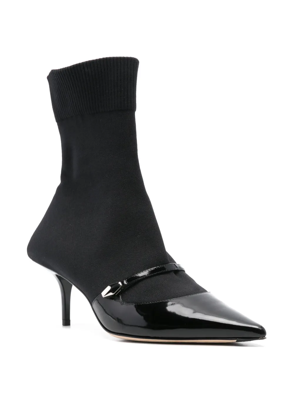 Jimmy Choo Pre-Owned Carolyn laarzen - Zwart