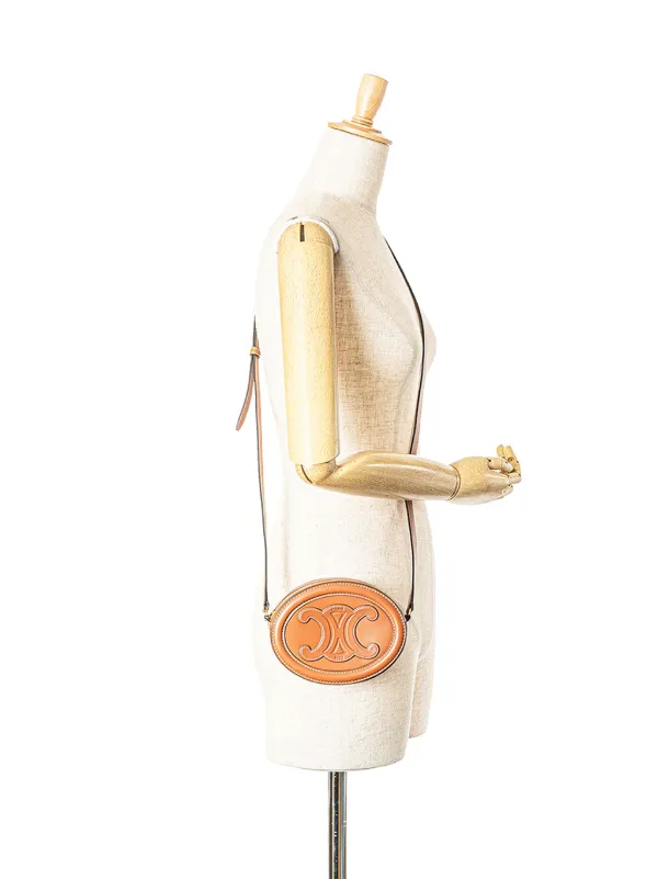 Céline Pre-Owned 2022 Small Calfskin Cuir Triomphe Oval