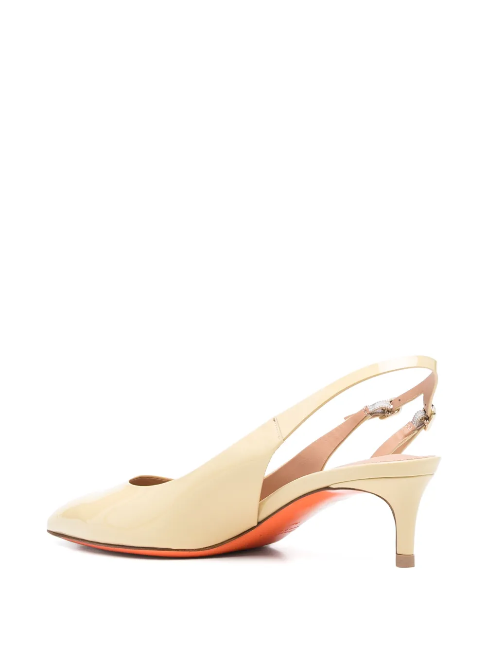 Santoni 45mm leather pumps Yellow