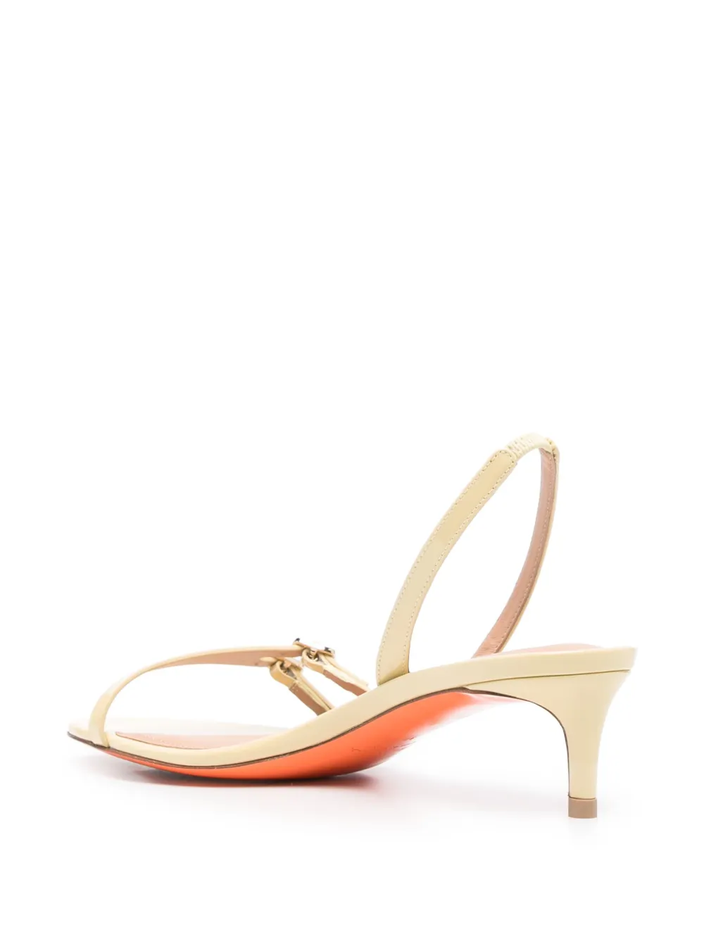 Santoni 50mm leather sandals Yellow