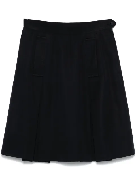 Saint Laurent Pre-Owned falda corta con detalle plisado 1990