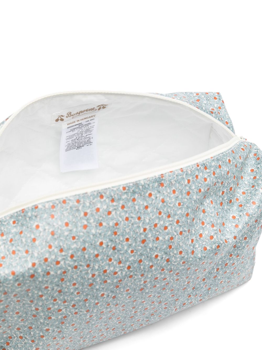 BONPOINT LEAF-PRINT WASH BAG