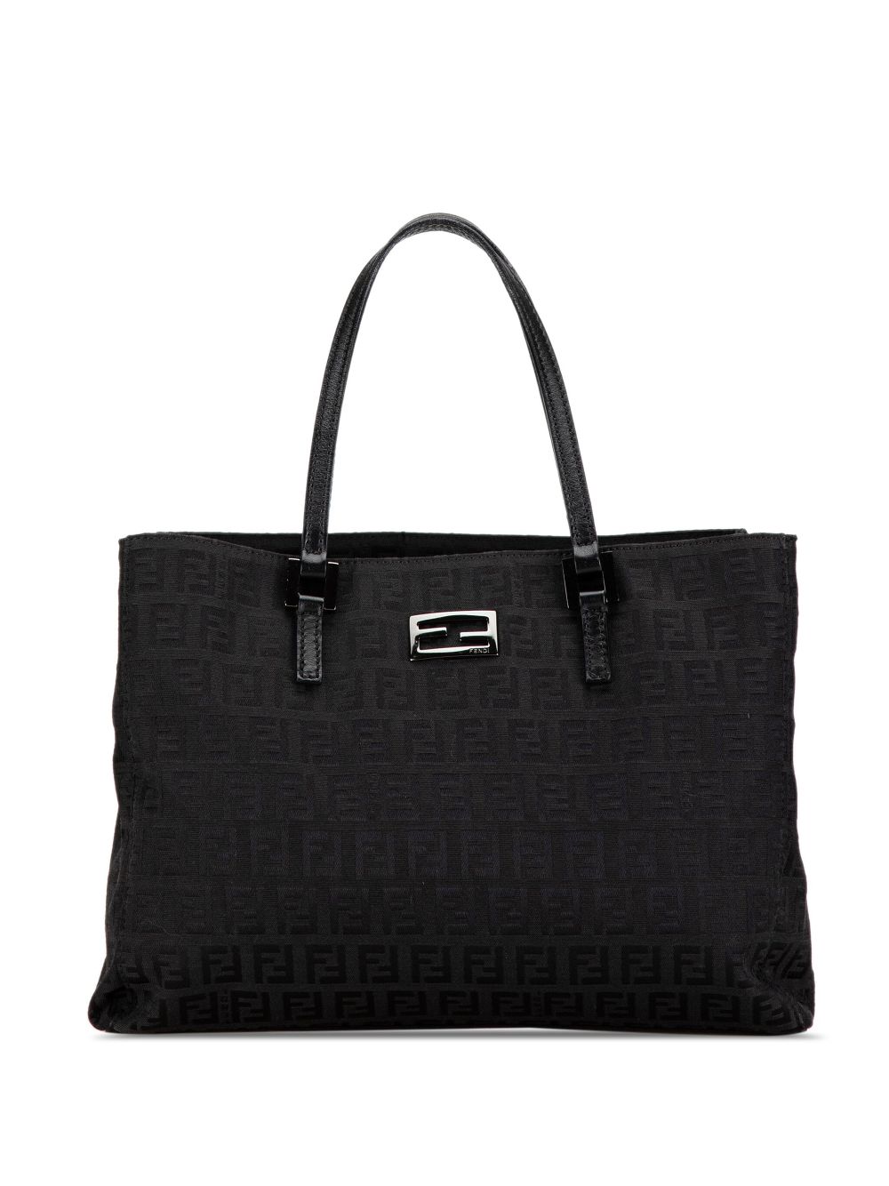 Fendi Pre-Owned 2000-2010 Zucchino Canvas handbag - Black