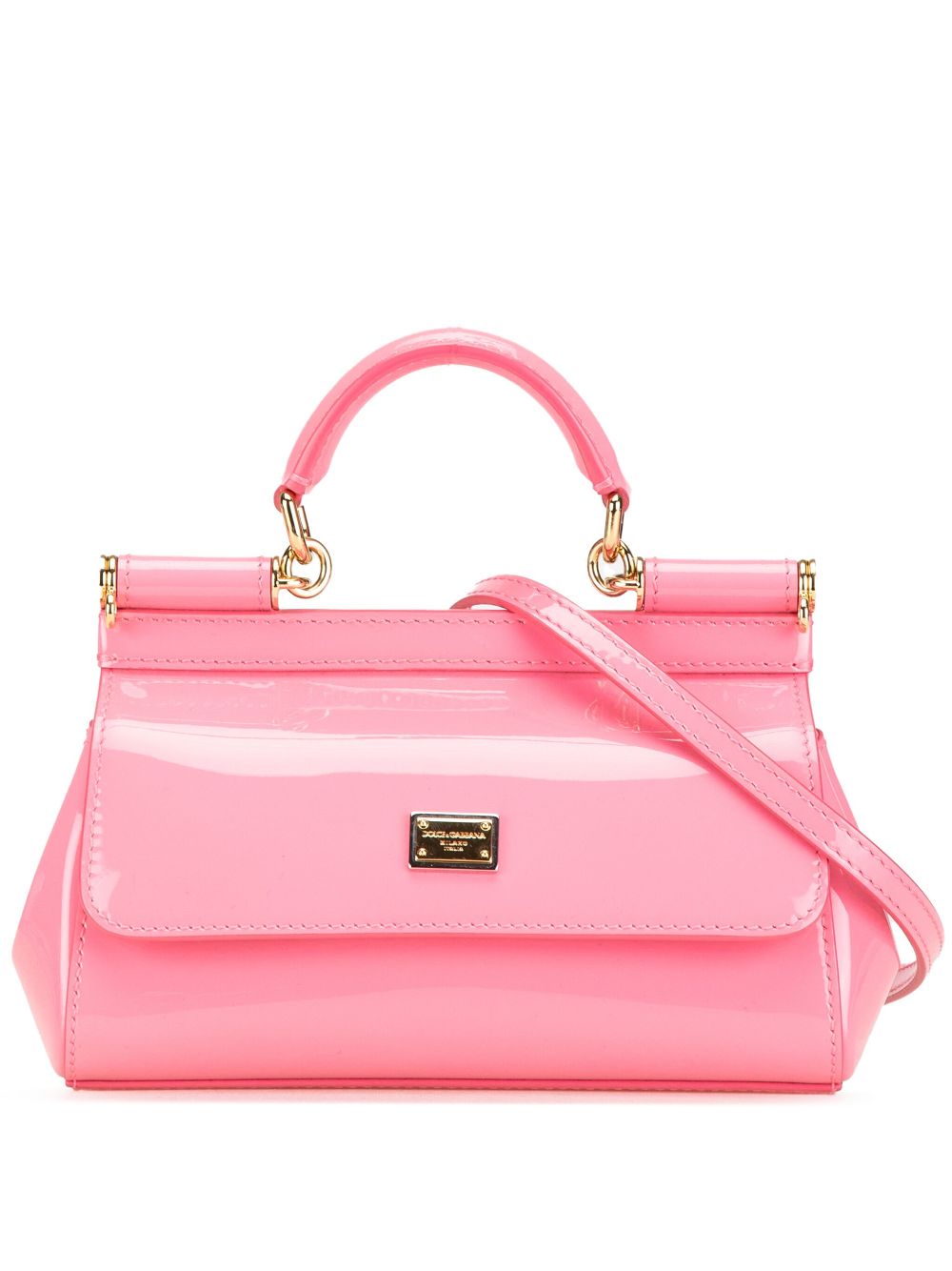 Dolce & Gabbana Pre-Owned 2000-2023 Mini Miss Sicily Patent satchel - Pink