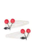 Bonpoint cherry hair clips - Neutrals