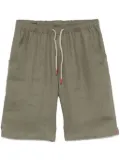 Kiton linen shorts - Green