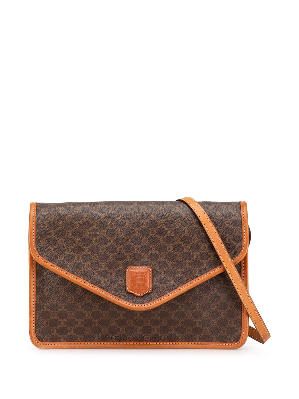 Céline Pre-Owned 2000-2023 Macadam Coated Canvas crossbody bag - Brown