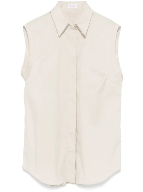 Brunello Cucinelli chemise à ornements métalliques