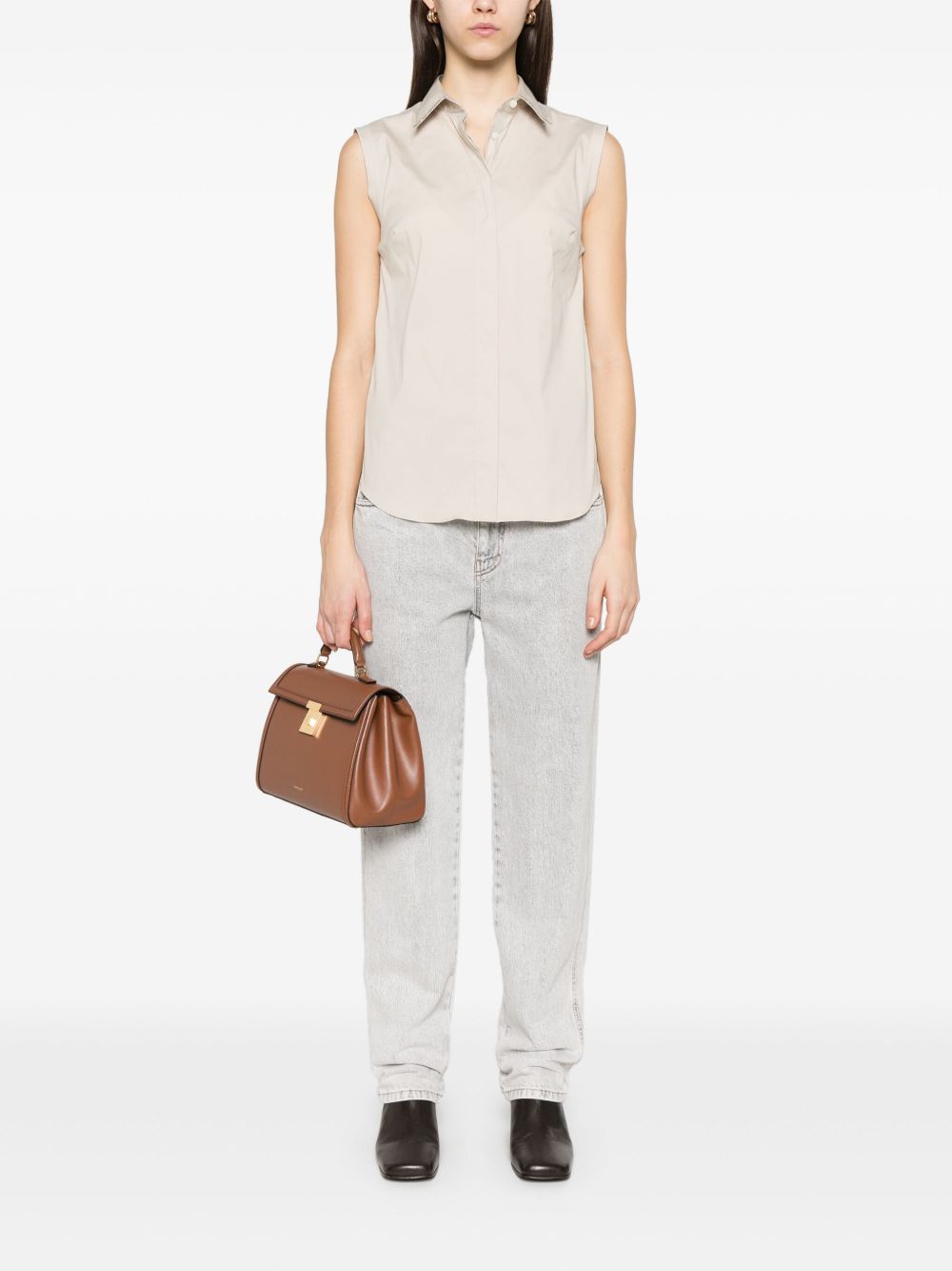 Brunello Cucinelli Blouse met ketting - Beige