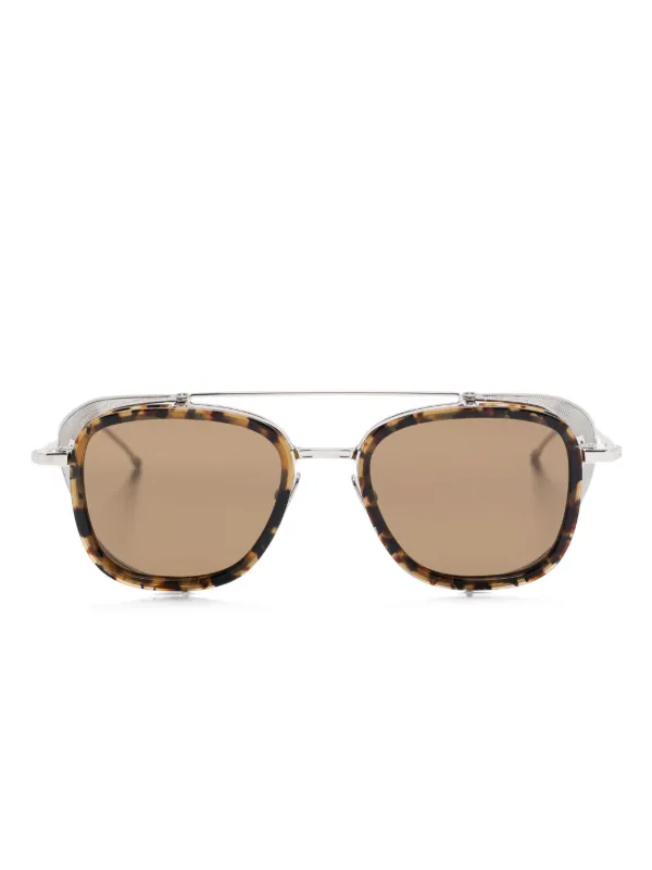 Thom Browne Eyewear サイドシールド サングラス | シルバートーン