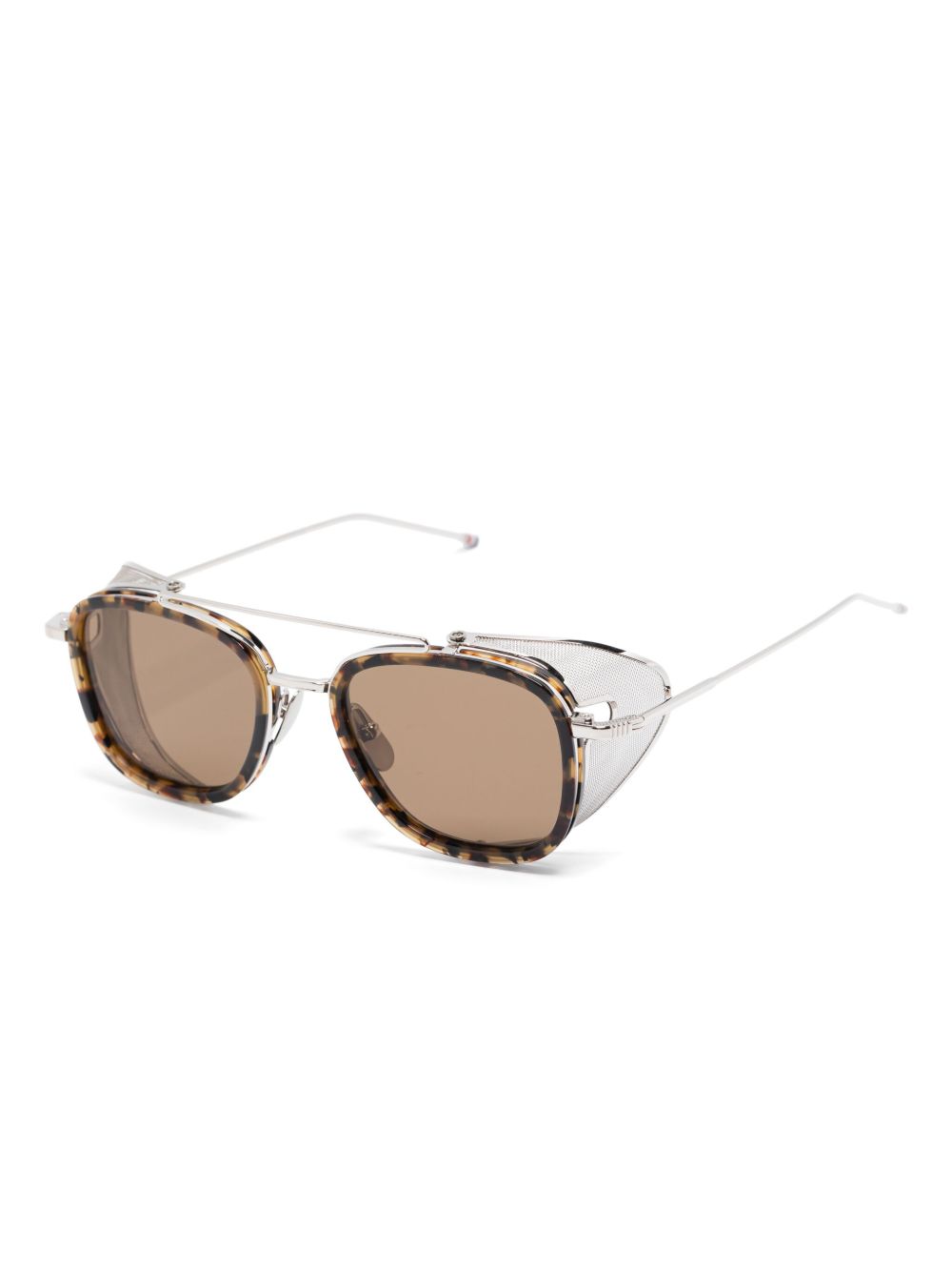 Thom Browne Eyewear side-shield sunglasses - Zilver