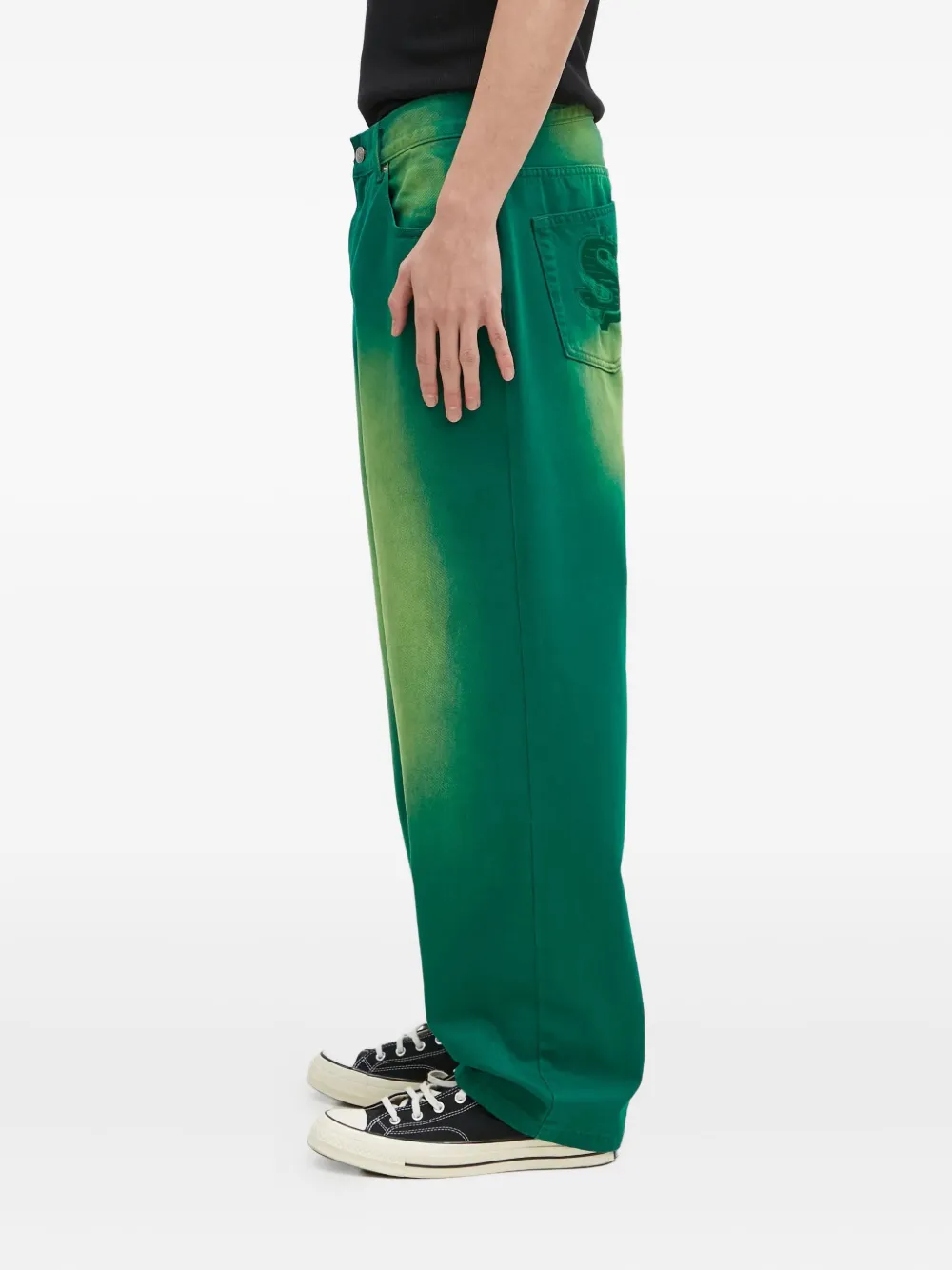 Billionaire Boys Club Jeans met geverfd effect Groen