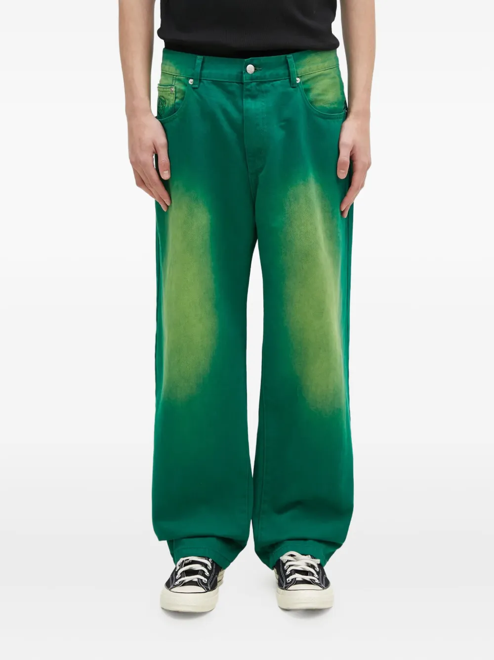 Billionaire Boys Club Jeans met geverfd effect Groen