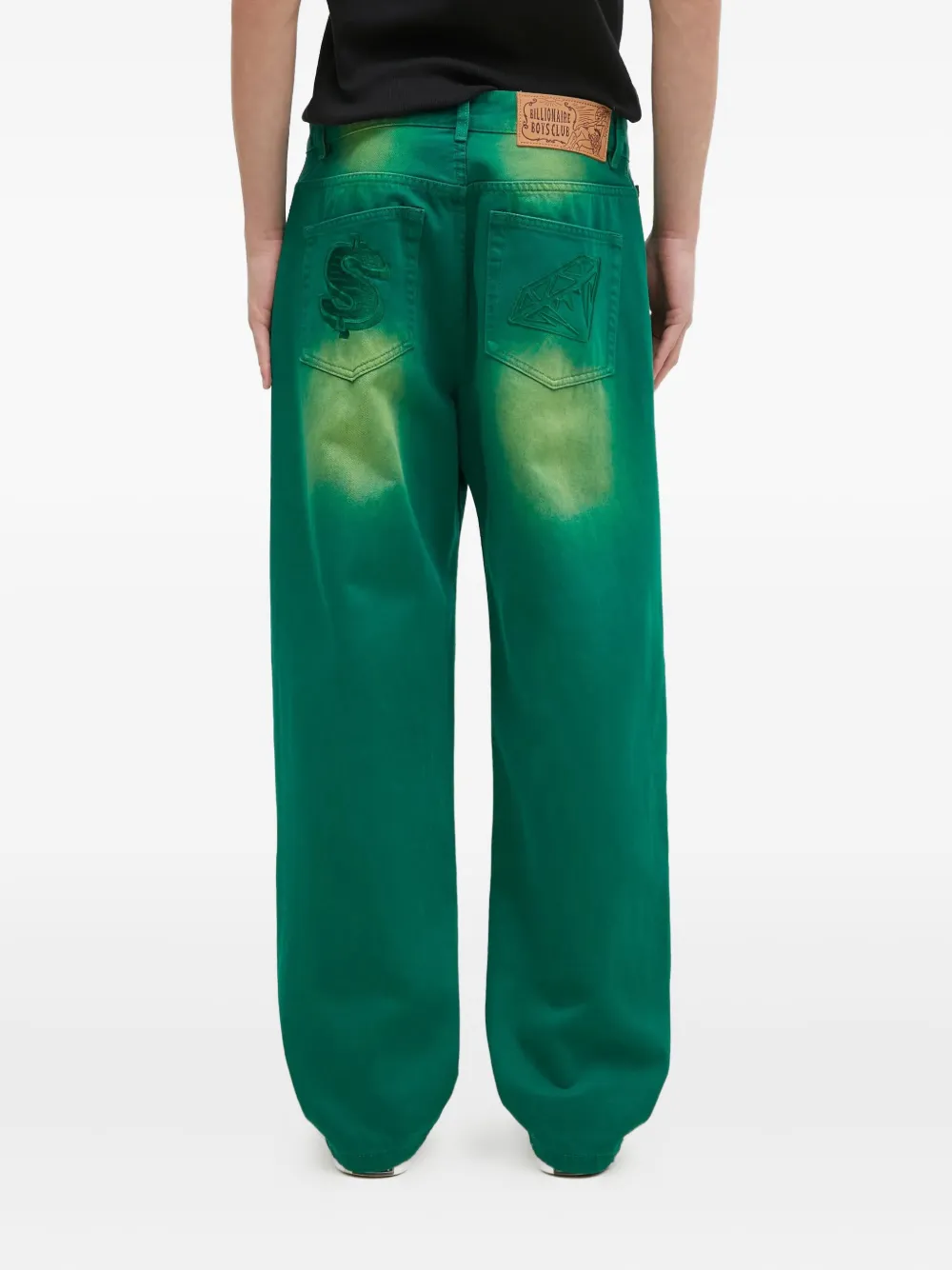 Billionaire Boys Club garment-dyed jeans - Groen