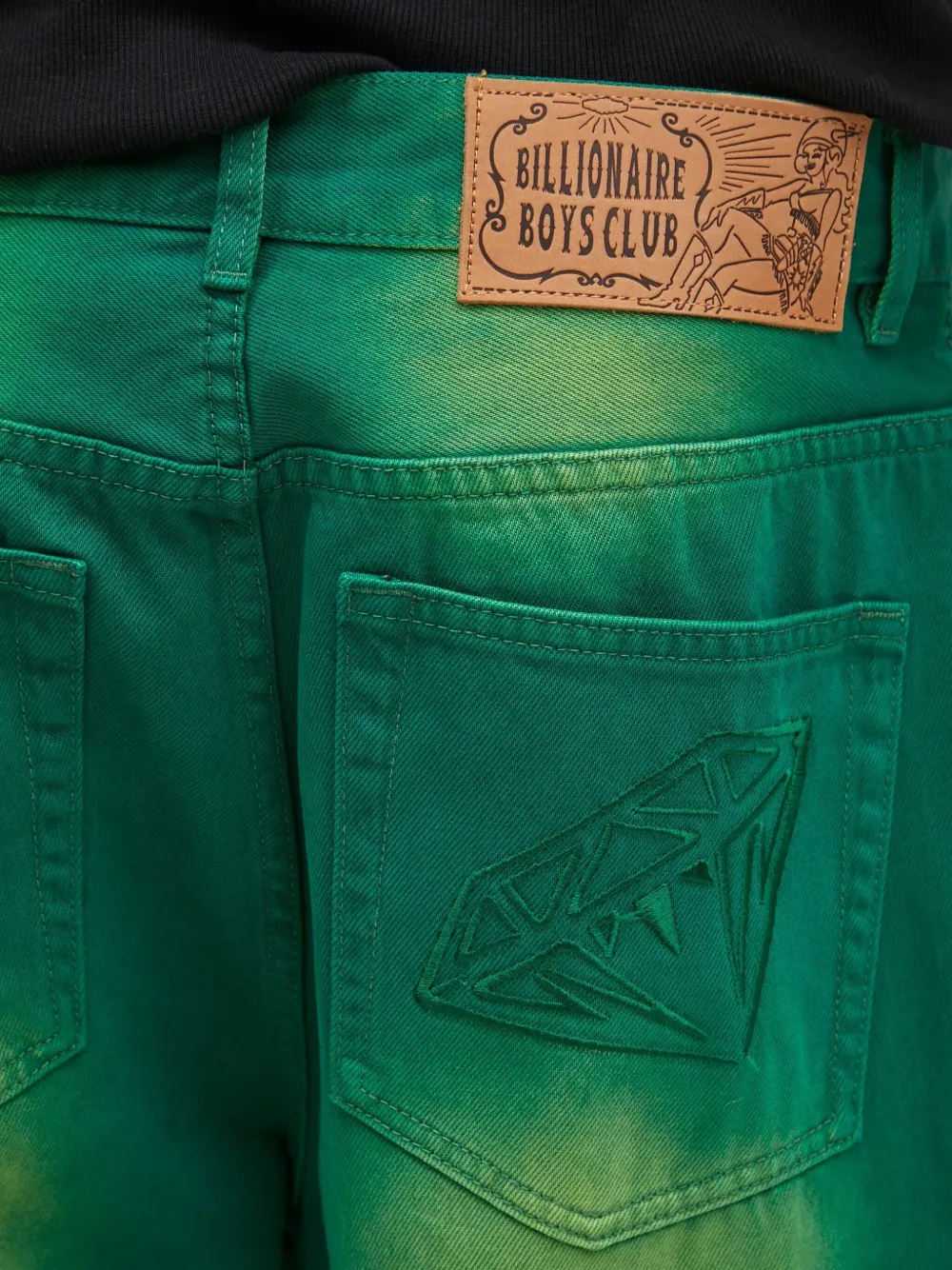 Billionaire Boys Club Jeans met geverfd effect Groen