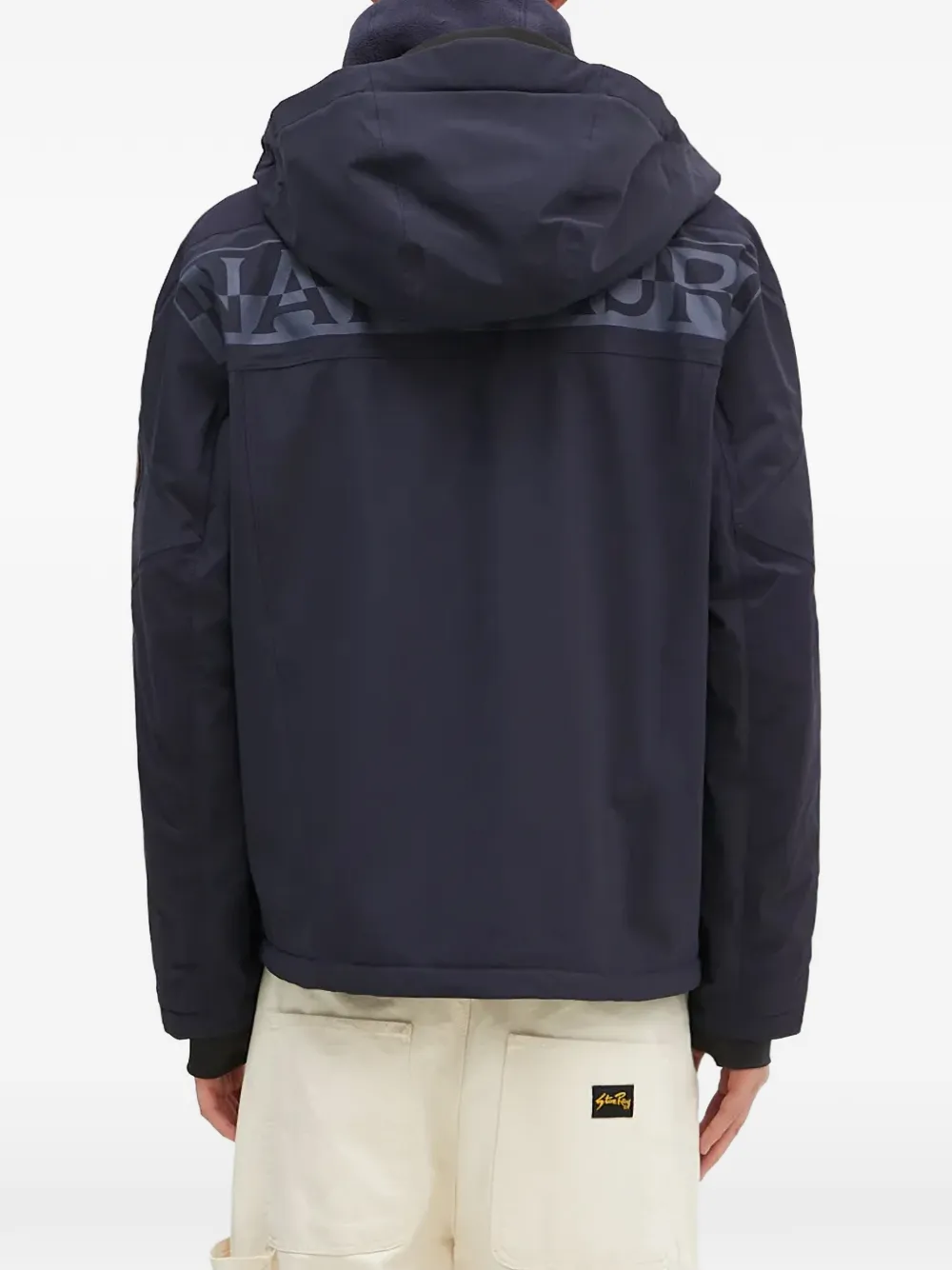  Napapijri Hooded Patch Jacket - Blue 