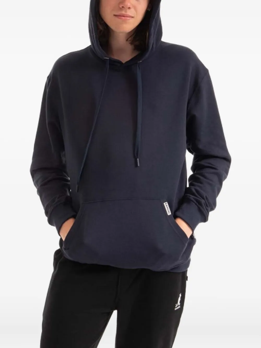 Kangol Hoodie met buidelzak Blauw