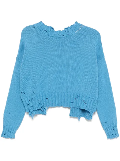 Marni dishevelled cotton sweater