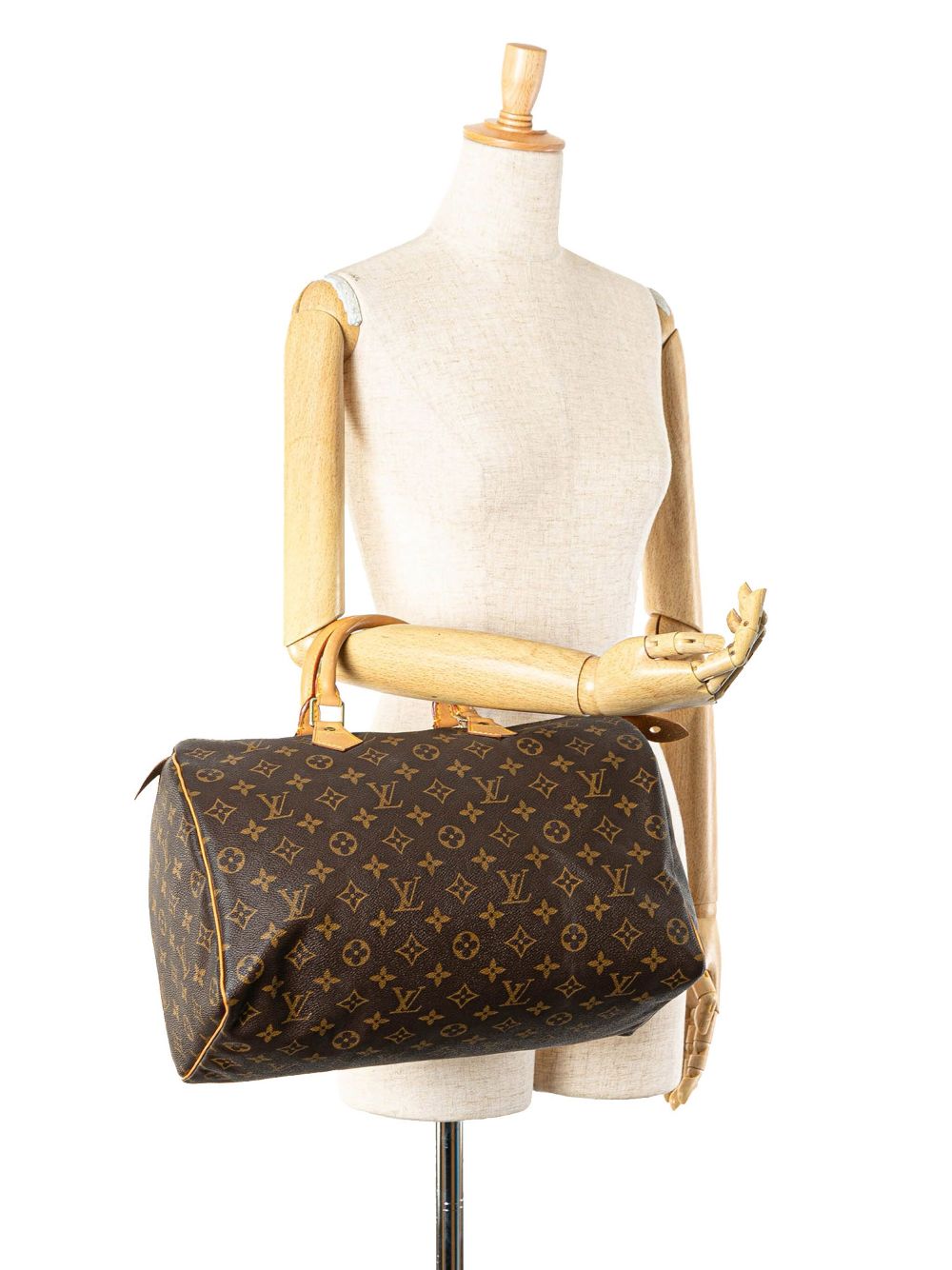 Louis Vuitton Pre-Owned 1999 Speedy 35 Boston tas met monogram - Bruin